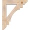 Ekena Millwork Merced Slat Smooth Bracket w/ Offset Brace, Douglas Fir, 7 1/2"W x 34"D x 40"H BKT0806X34X40MRC06SDF - alternate 4